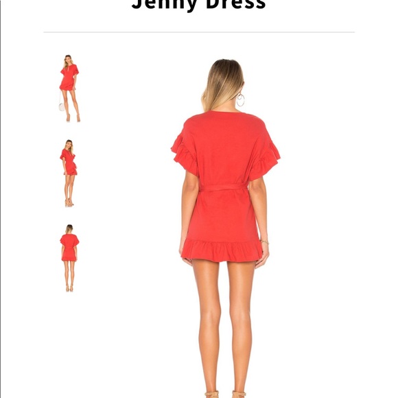 Tularosa Jenny Dress in Salmon. - Picture 4 of 4